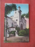 Hand Colored. County Court House    Santa Barbara California > Santa Barbara .  Ref 6044 - Santa Barbara