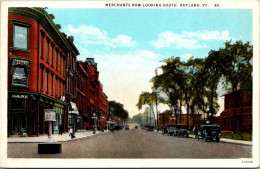 Vermont Rutland Merchants Row Street Scene Looking South Curteich - Rutland