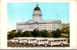 Utah Salt Lake City Gray Line Coaches Arrow Sightseeing Company Curteich - Salt Lake City