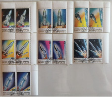 1989.. MONGOLIA..LOT OF 7 *2 STAMPS .. SPACE..( Complete Series) - Colecciones