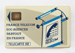 Télécarte France Télécom - 600 Agences - 600 Agences