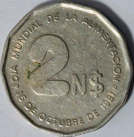 Uruguay - 2 New Pesos 1981, FAO - World Food Day, KM# 77 (#2382) - Uruguay