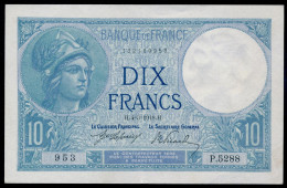 10 Francs 1918 Fay- F.06-03 SUP+ SPL / XF+ AUNC - 10 F 1916-1942 ''Minerve''