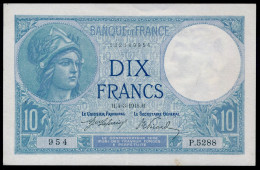 10 Francs 1918 Fay- F.06-03 SUP+ SPL - 10 F 1916-1942 ''Minerve''