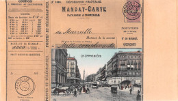 MARSEILLE (Bouches-du-Rhône) - La Cannebière - Mandat-Carte - The Canebière, City Centre