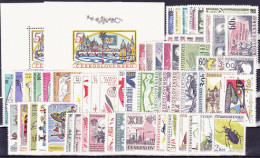 ** Tchécoslovaquie 1962 Mi 1315-1376+Bl.18A+B (Yv 1194-1250+BF 21+21a+PA53-6), (MNH)** L'année Complete - Komplette Jahrgänge