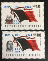 1974 - Haiti - Centenary UPU - 2 Stamps - New - Haïti