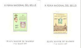 FERIA NACIONAL DEL SELLO 1977 - Feuillets Souvenir