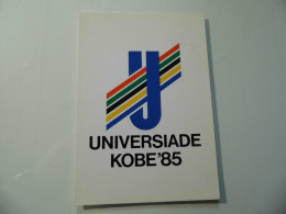 Cartolina Viaggiata Per L'italia  "UNIVERSIDE KOBE' 85 AUTOGRAFO ATLETA" 1985 - Athlétisme