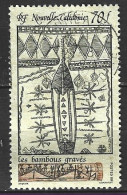 NOUVELLE-CALEDONIE. N°581 Oblitéré De 1989. Bambou Gravé. - Used Stamps