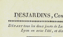 1814  ROULAGE TRANSPORT LETTRE DE VOITURE Desjardins  Mayenne > Corbin Couture Du Milieu  Lisieux  Balle Toile - 1800 – 1899