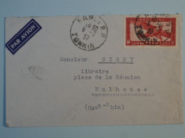 BS6  INDOCHINE BELLE LETTRE 1937 PETIT BUREAU RANGIRE ?  A MULHOUSE   FRANCE ++ AFF INTERESSANT+++ - Briefe U. Dokumente