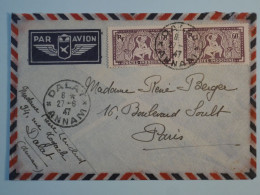 BS6  INDOCHINE BELLE LETTRE 1947 DALAT   A PARIS    FRANCE ++ AFF. PLAISANT+++ - Brieven En Documenten