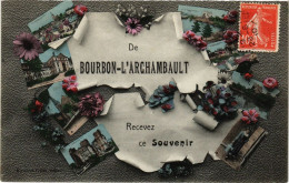 CPA De BOURBON-l'ARCHAMBAULT Recevez Ce Souvenir (225430) - Bourbon L'Archambault