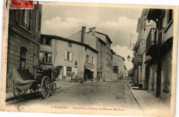 CPA St-RAMBERT - Grand'Rue Et Statue Du Docteur Malibran (225985) - Saint Just Saint Rambert