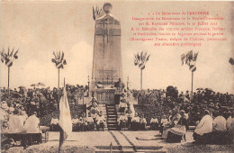 55-VERDUN- LE MONUMENT DE L'ARGONNE INAUGURATION DU MONUMENT DE LA HAUTE-CHEVAUCHEE 30 JUILLET 1922 - Verdun