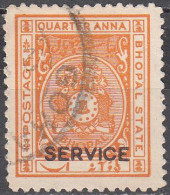 INDIA-BHOPAL  SCOTT NO 032 D  USED YEAR  1936 - Bhopal