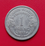 1 Franc Morlon 1947 B  Aluminium  Gad 473b - 1 Franc