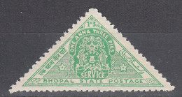 INDIA-BHOPAL  SCOTT NO 045  USED YEAR  1941 - Bhopal