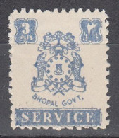 INDIA-BHOPAL  SCOTT NO 046  UNUSED YEAR  1944 - Bhopal