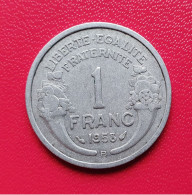 1 Franc Morlon 1958 B  Aluminium  Gad 473b - 1 Franc