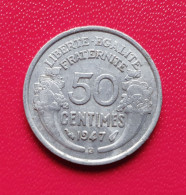 50 Centimes 1947 B  Morlon Aluminium  Gad 426b - 50 Centimes