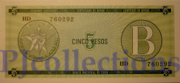 BANCO NACIONAL 5 PESOS 1985 PICK FX7 UNC - Cuba