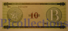 BANCO NACIONAL 10 PESOS 1985 PICK FX8 UNC - Cuba