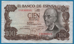 ESPANA 100 PESETAS 17.11.1970 # I8690988 P# 152 Manuel De Falla - 100 Peseten