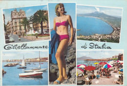 CASTELLAMMARE DI STABIA /  Vedutine Con Pin-Up _ Viaggiata - Castellammare Di Stabia