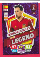 FIFA World Cup Qatar 2022-Coupe Du Monde Qatar-LEGEND BUSQUETS-N°26, ADRENALYN XL - Trading-Karten