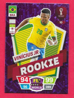 FIFA World Cup Qatar 2022-Coupe Du Monde Qatar-ROOKIE VINICIUS-N°10, ADRENALYN XL - Trading Cards