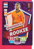 FIFA World Cup Qatar 2022-Coupe Du Monde Qatar-ROOKIE GRAVENBERCH-N°13, ADRENALYN XL - Trading Cards