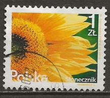 POLAND Oblitéré 4431 Tournesol Flore Fleur Flower - Usados