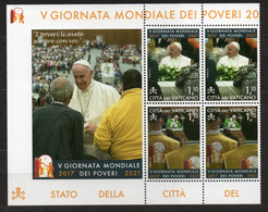 2021 - VATICANO  S63A - SERIE DI 4 FRANCOBOLLI ** - Unused Stamps