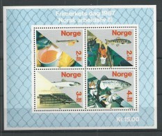 1987 MNH Norway, Postfris** - Blocs-feuillets