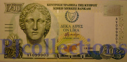 CYPRUS 10 POUNDS 2003 PICK 62d UNC - Cipro