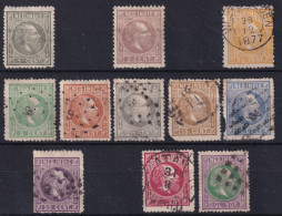 NETHERLANDS INDIES 1870-88 - Canceled - Sc# 3, 5, 7, 8, 9, 10, 11, 12, 13, 15, 16 - Netherlands Indies