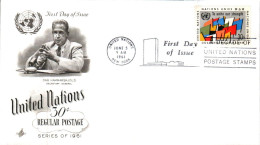 NATIONS UNIES FDC 1961 30 CTS SERIE COURANTE - FDC