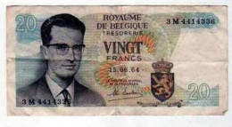 20F Belgique - 20 Francs