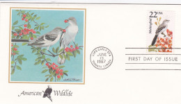 États-Unis FDC 1987 1762 Oiseaux Moqueur Polyglotte - 1981-1990