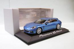 Minichamps - PORSCHE PANAMERA 4S Diesel Bleu Métallisé Neuf NBO 1/43 - Minichamps