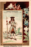CHROMO CHOCOLAT INIMITABLE DUROYON & RAMETTE CAMBRAI ARMEE FRANCAISE SERGENT AU REGIMENT DE CHAMPAGNE 1676 - Duroyon & Ramette