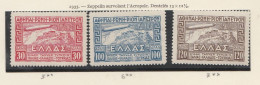 Grece Poste Aérienne N° 5 à 7 ** Neufs Série Zeppelin - Unused Stamps