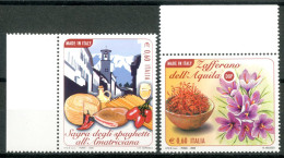 ITALIA / ITALY 2008** - Made In Italy - "Spaghetti All' Amatriciana E Zafferano Dell'Aquila" - 2 Val. MNH. - Alimentation