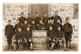 CPA 3357 - MILITARIA - Carte Photo Militaire - 6ème Rgt Batteries à Cheval De LYON........ Au Camp De LA COURTINE - Personnages