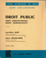 Droit Public  De Jean-Marie Auby (1963) - Diritto