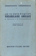 Up To Date English, Vocabulaire Anglais 4e De C Métais (1964) - 12-18 Ans