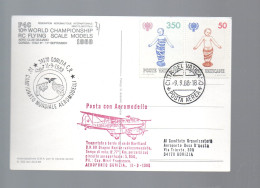 779/500 - VATICANO 1988 , Cartolina Posta Con Aeromodello Del 9/9 - Briefe U. Dokumente
