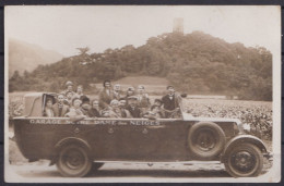 VIEILLE CARTE PHOTO ** VIEILLE VOITURE AUTOBUS * GARAGE NOTRE DAME DES NEIGES ** - OLDTIMER BUS - Automobiles